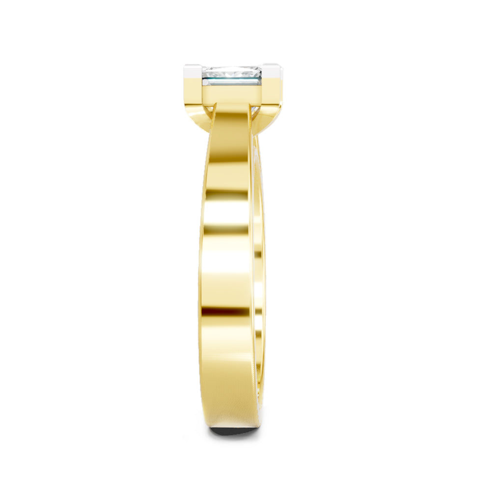 0.85 Carat Princess Cut Solitaire Ring FG VS Diamond