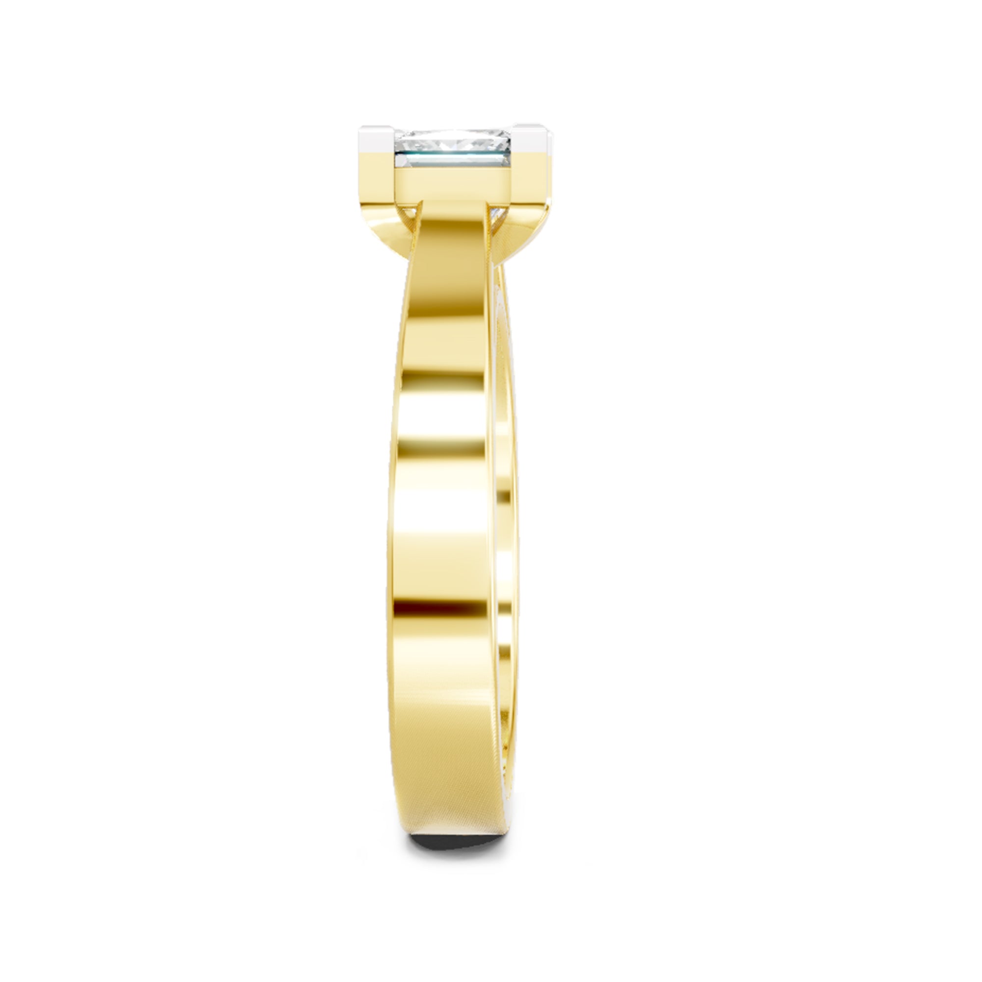 0.85 Carat Princess Cut Solitaire Ring FG VS Diamond