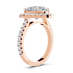 3.39 Carat Classic Oval Shape Halo Engagement Ring