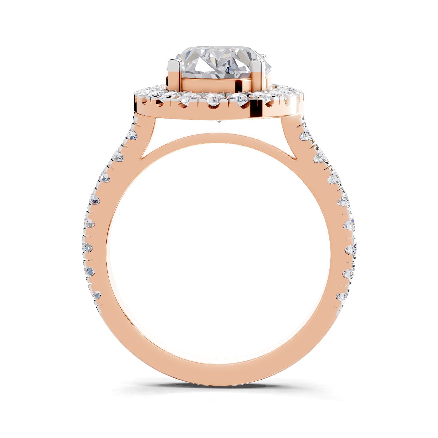 3.39 Carat Classic Oval Shape Halo Engagement Ring