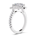 3.39 Carat Classic Oval Shape Halo Engagement Ring