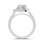 3.39 Carat Classic Oval Shape Halo Engagement Ring