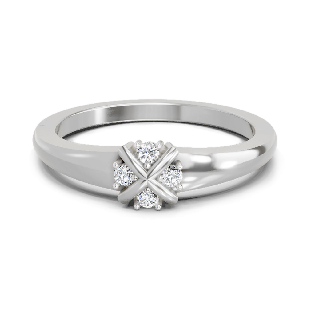 0.08 Carat Round Cluster Ring FG VS Diamond