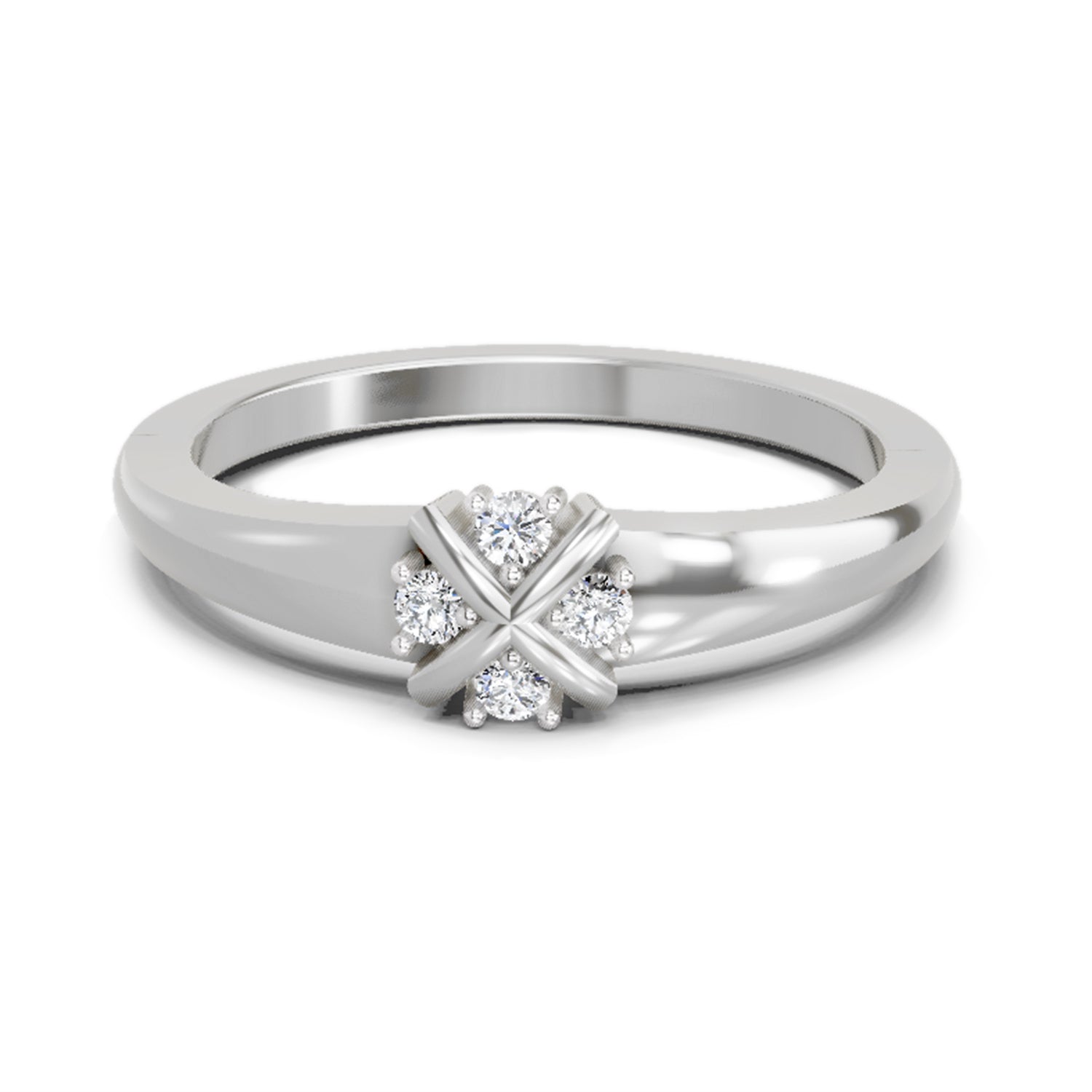 0.08 Carat Round Cluster Ring FG VS Diamond