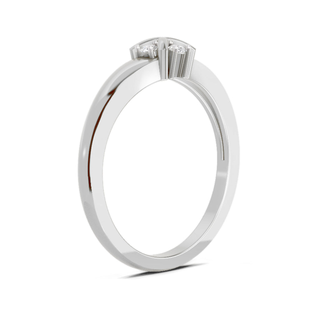 0.08 Carat Round Cluster Ring FG VS Diamond