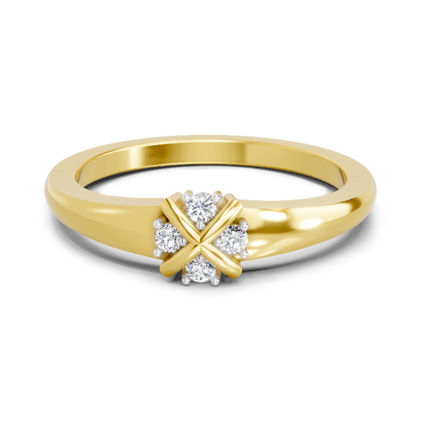 0.08 Carat Round Cluster Ring FG VS Diamond