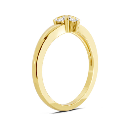 0.08 Carat Round Cluster Ring FG VS Diamond