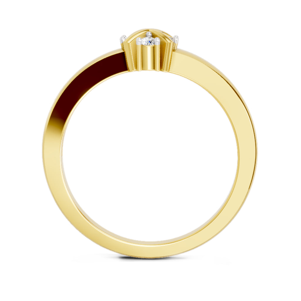 0.08 Carat Round Cluster Ring FG VS Diamond