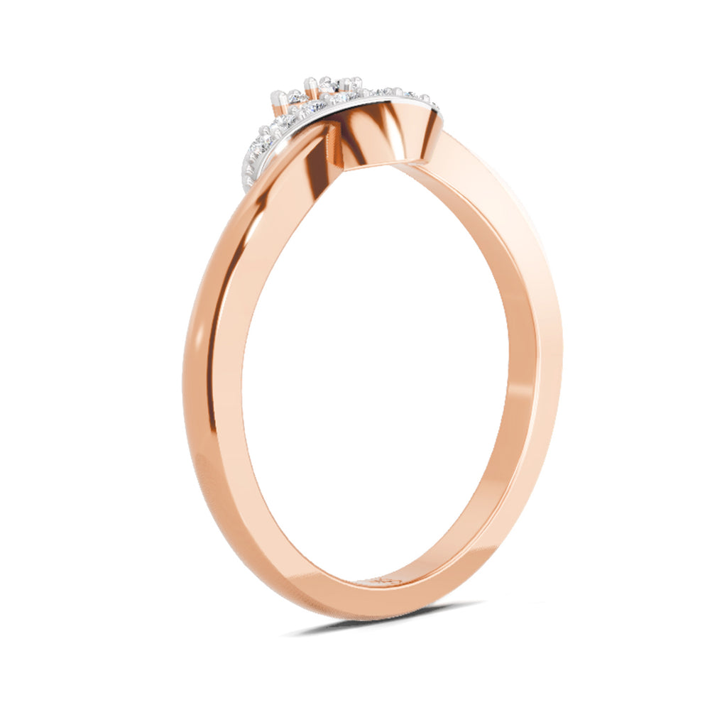 0.11 Carat Round Cluster Ring FG VS Diamond