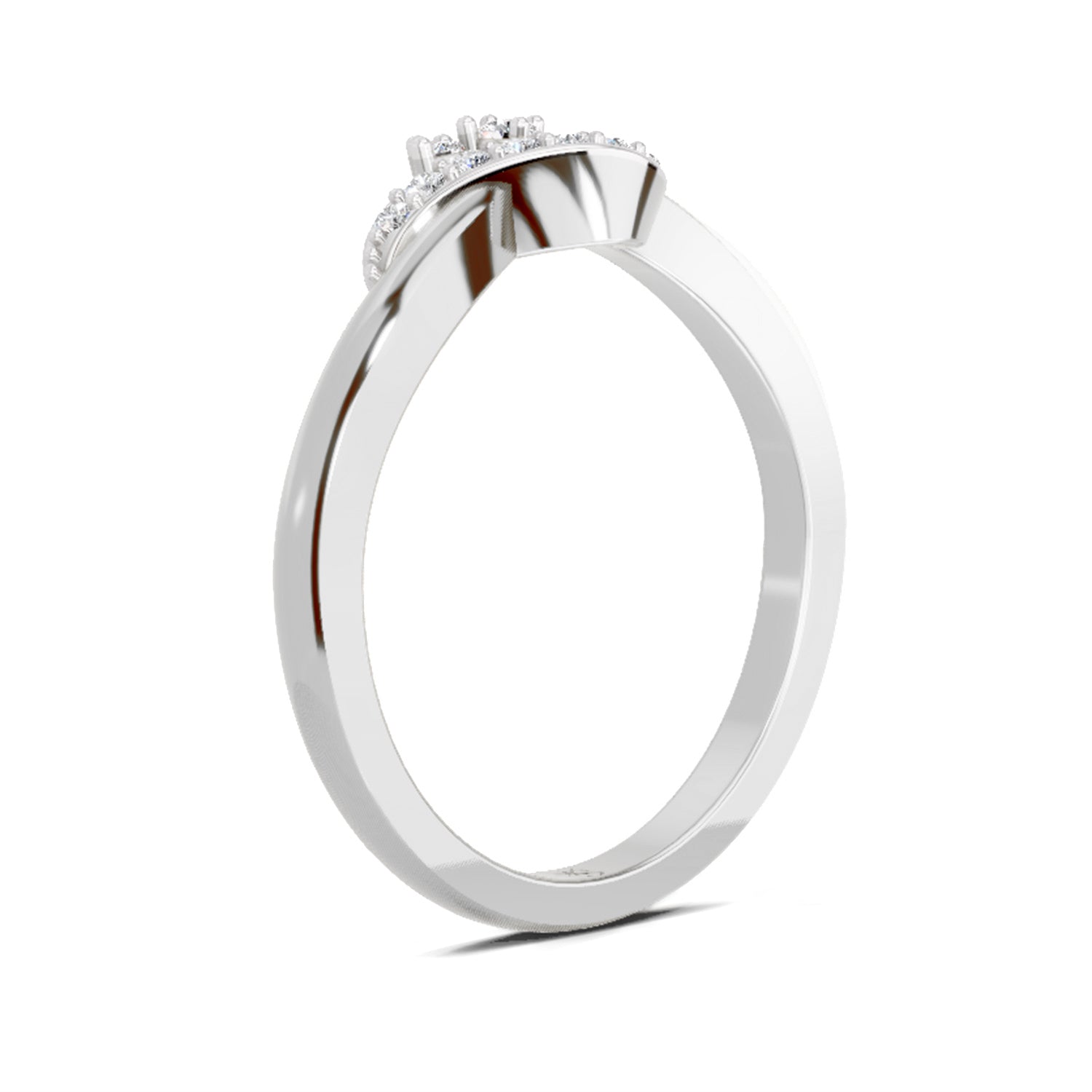 0.11 Carat Round Cluster Ring FG VS Diamond