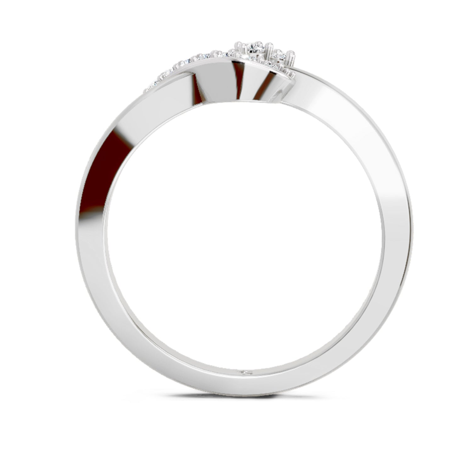 0.11 Carat Round Cluster Ring FG VS Diamond