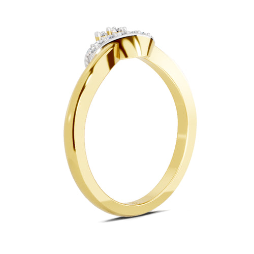 0.11 Carat Round Cluster Ring FG VS Diamond