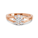 Sparkles 0.17 Ct Round Solitaire Diamond Ring in 14K Gold