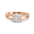 0.11 Carat Round Cluster Ring FG VS Diamond