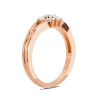 Sparkles 0.17 Ct Round Solitaire Diamond Ring in 14K Gold