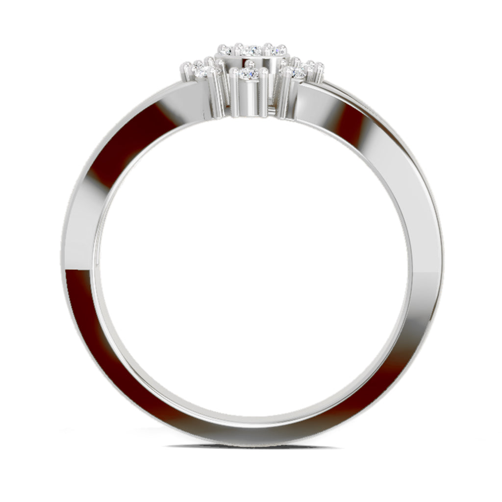 Sparkles 0.17 Ct Round Solitaire Diamond Ring in 14K Gold