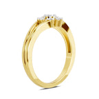 Sparkles 0.17 Ct Round Solitaire Diamond Ring in 14K Gold