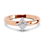 0.12 Carat Diamond Kite Cluster Promise Engagement Ring