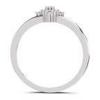 0.12 Carat Diamond Kite Cluster Promise Engagement Ring