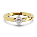 0.12 Carat Diamond Kite Cluster Promise Engagement Ring
