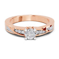 0.12 Carat Diamond Kite Cluster Promise Engagement Ring