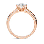 0.96 Carat Round Solitaire Ring FG VS Diamond