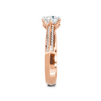 0.96 Carat Round Solitaire Ring FG VS Diamond