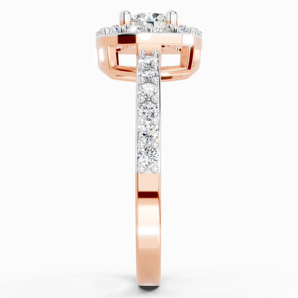 1 Ct Round Halo Ring