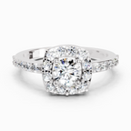 1 Ct Round Halo Ring