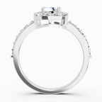 1 Ct Round Halo Ring