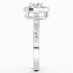 1 Ct Round Halo Ring