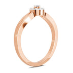 0.09 Carat Round Halo Ring FG VS Diamond