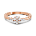 Sparkles 0.16 Ct Round Cluster Diamond Ring in 14K Gold