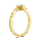 Sparkles 0.16 Ct Round Cluster Diamond Ring in 14K Gold
