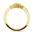 Sparkles 0.16 Ct Round Cluster Diamond Ring in 14K Gold