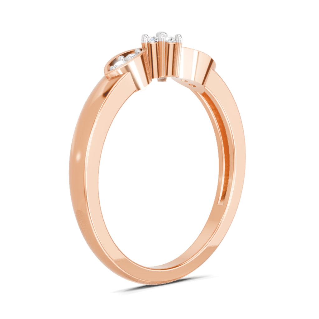 0.11 Ct Round Cluster Ring FG VS Diamond
