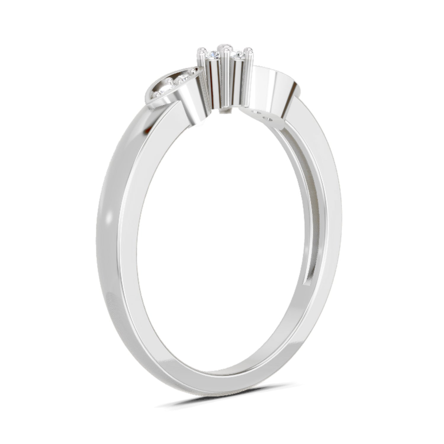 0.11 Ct Round Cluster Ring FG VS Diamond