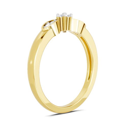 0.11 Ct Round Cluster Ring FG VS Diamond