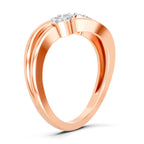 Sparkles 0.18 Ct Floral Diamond Ring in 14K Gold