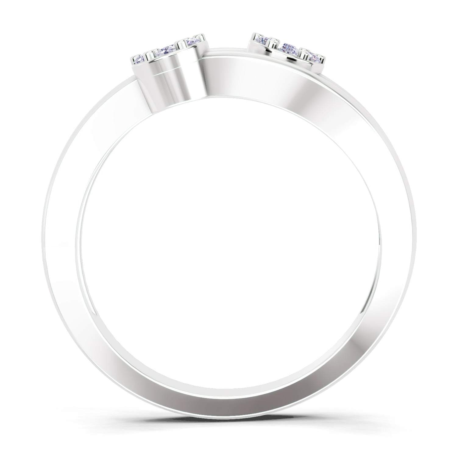 Sparkles 0.18 Ct Floral Diamond Ring in 14K Gold