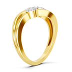 Sparkles 0.18 Ct Floral Diamond Ring in 14K Gold