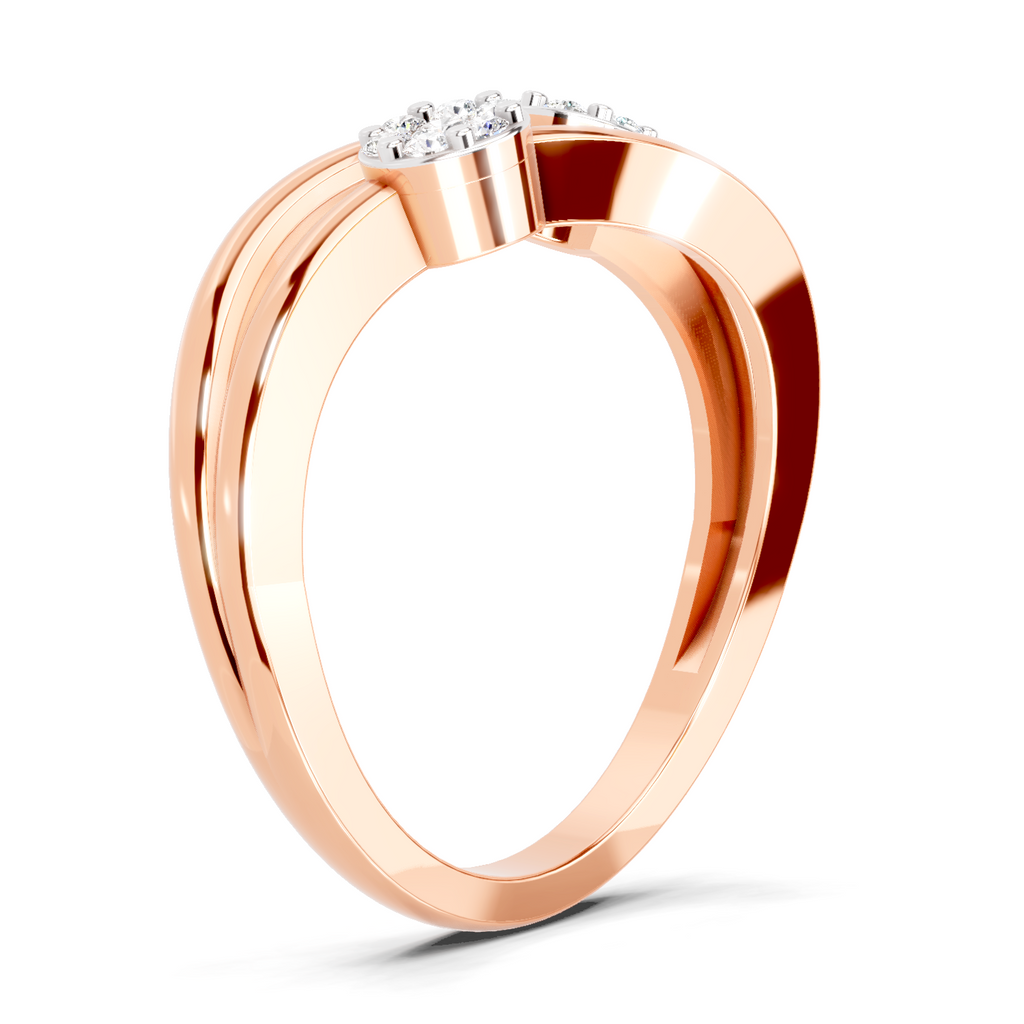 0.07 Carat Twin Bloom Promise Engagement Ring