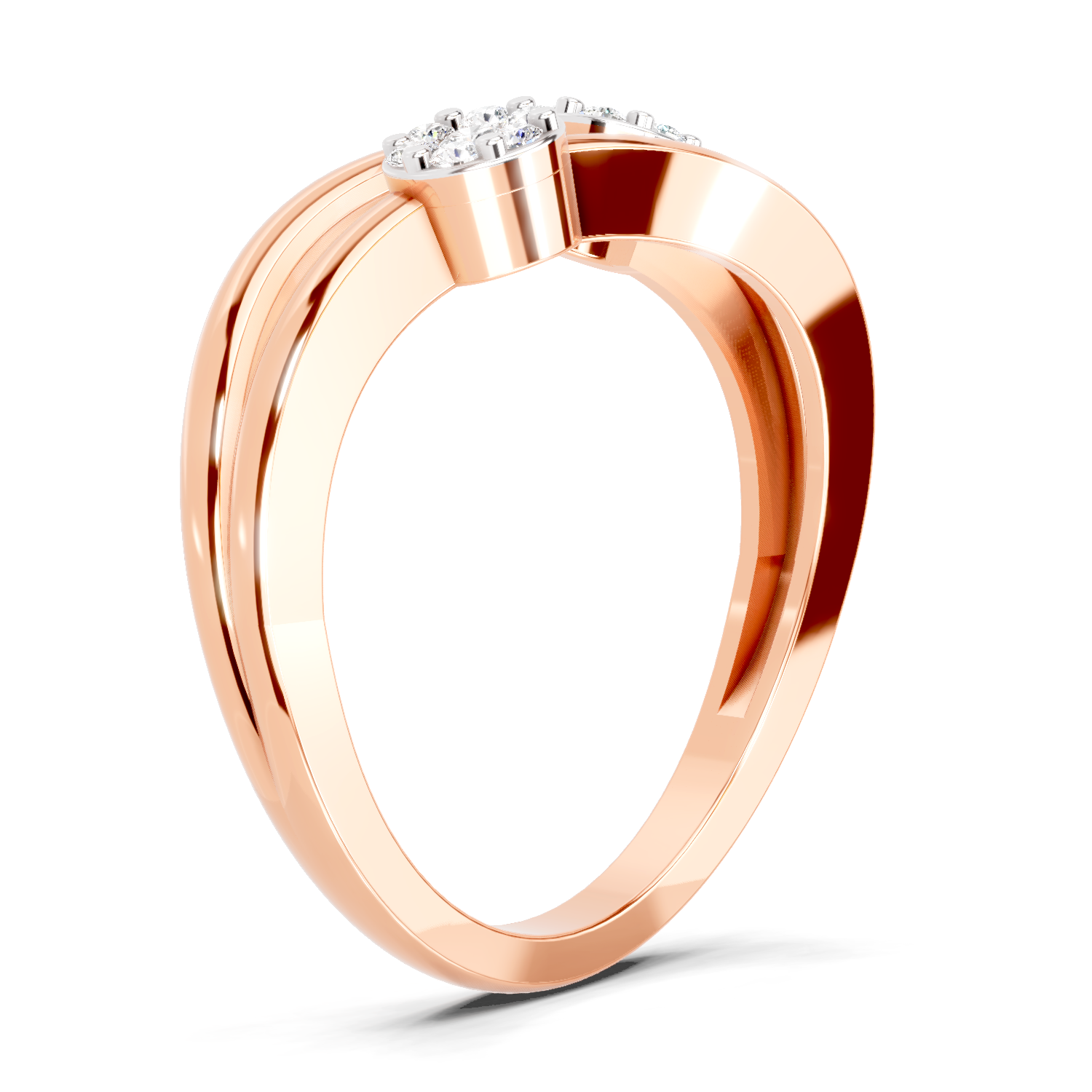 0.07 Carat Twin Bloom Promise Engagement Ring