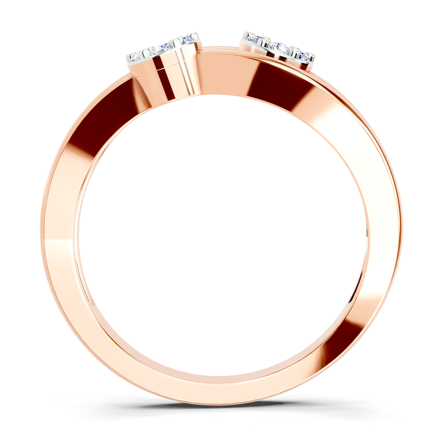 0.07 Carat Twin Bloom Promise Engagement Ring