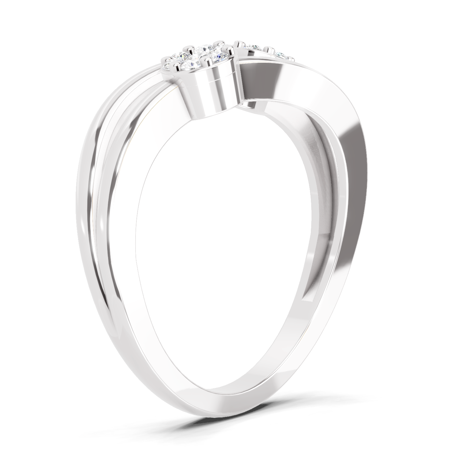 0.07 Carat Twin Bloom Promise Engagement Ring