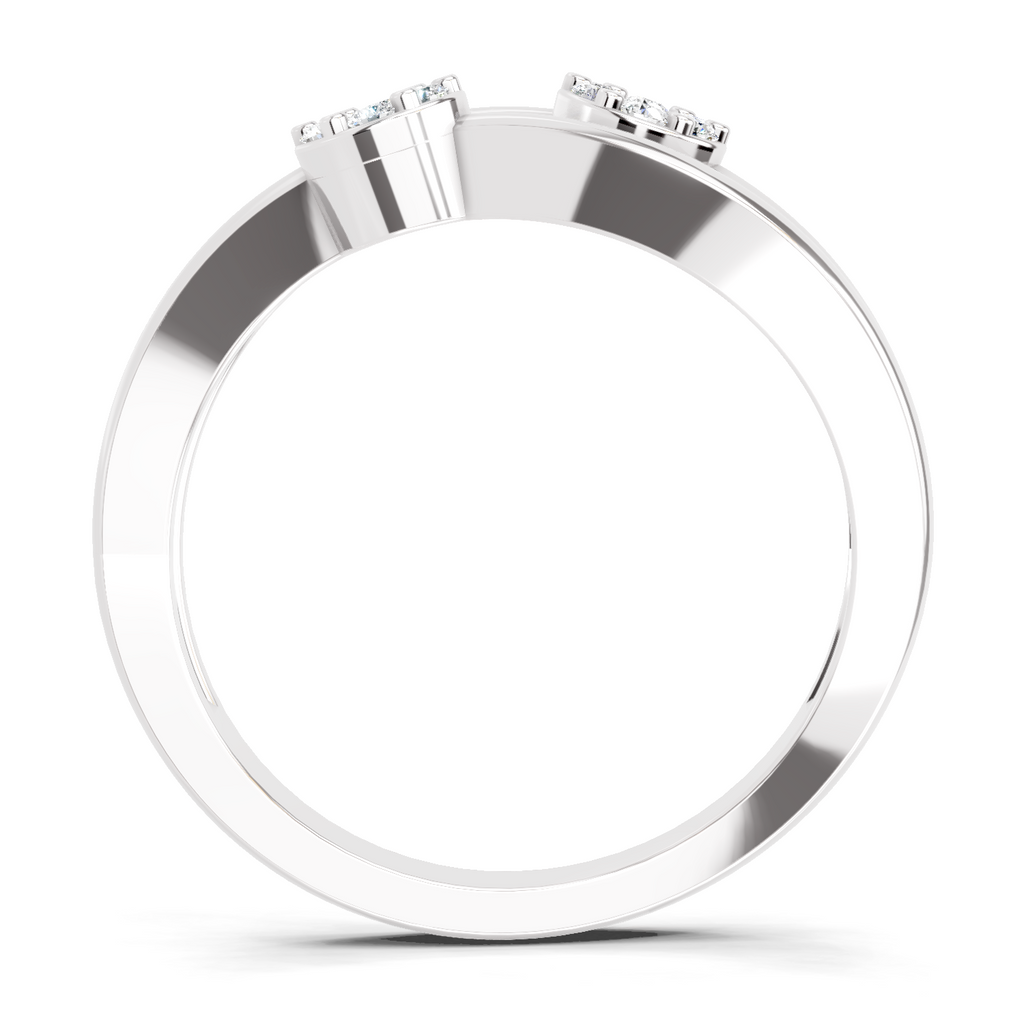 0.07 Carat Twin Bloom Promise Engagement Ring