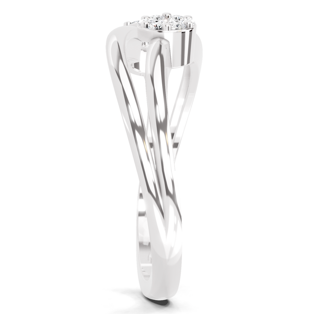 0.07 Carat Twin Bloom Promise Engagement Ring