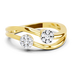 0.07 Carat Twin Bloom Promise Engagement Ring
