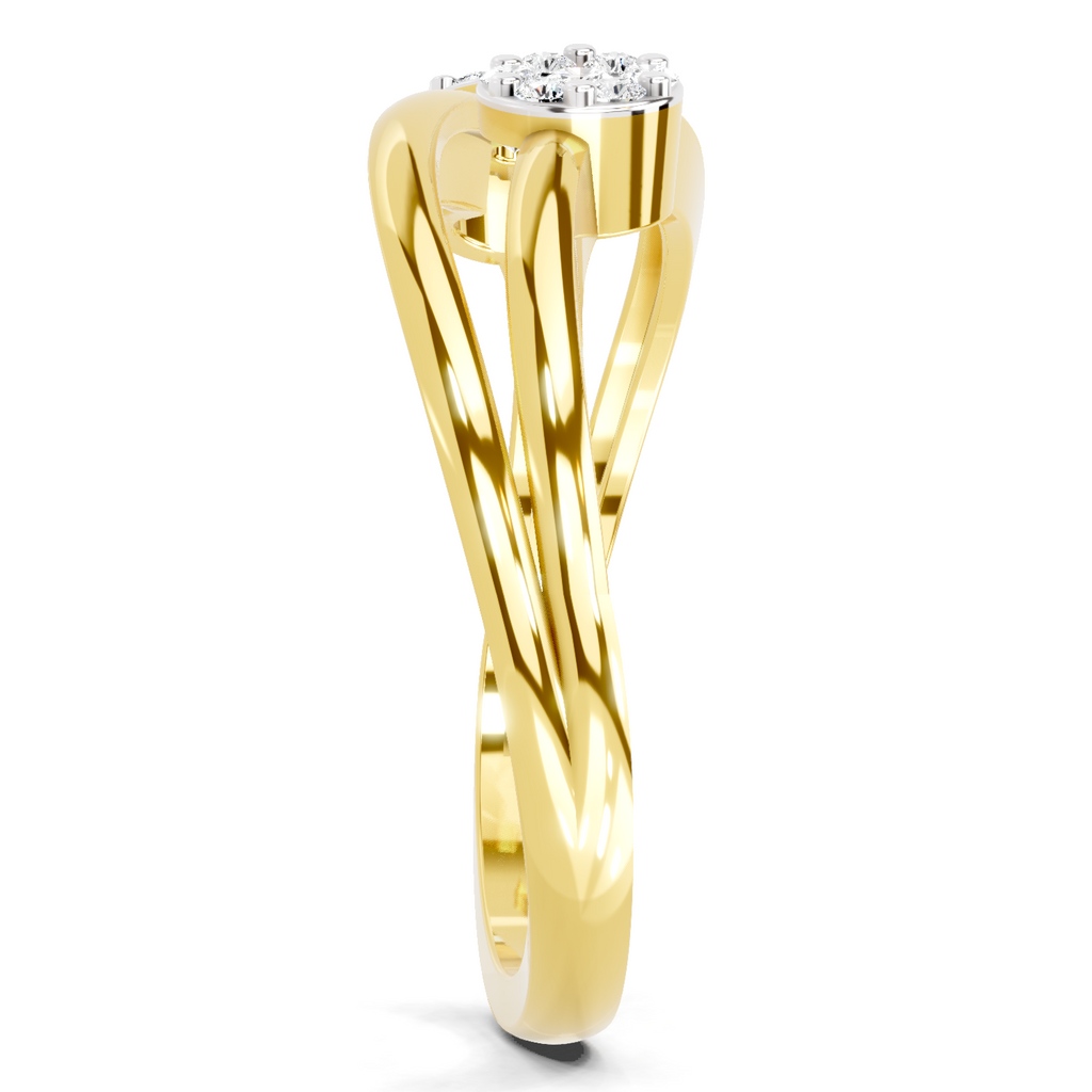 0.07 Carat Twin Bloom Promise Engagement Ring
