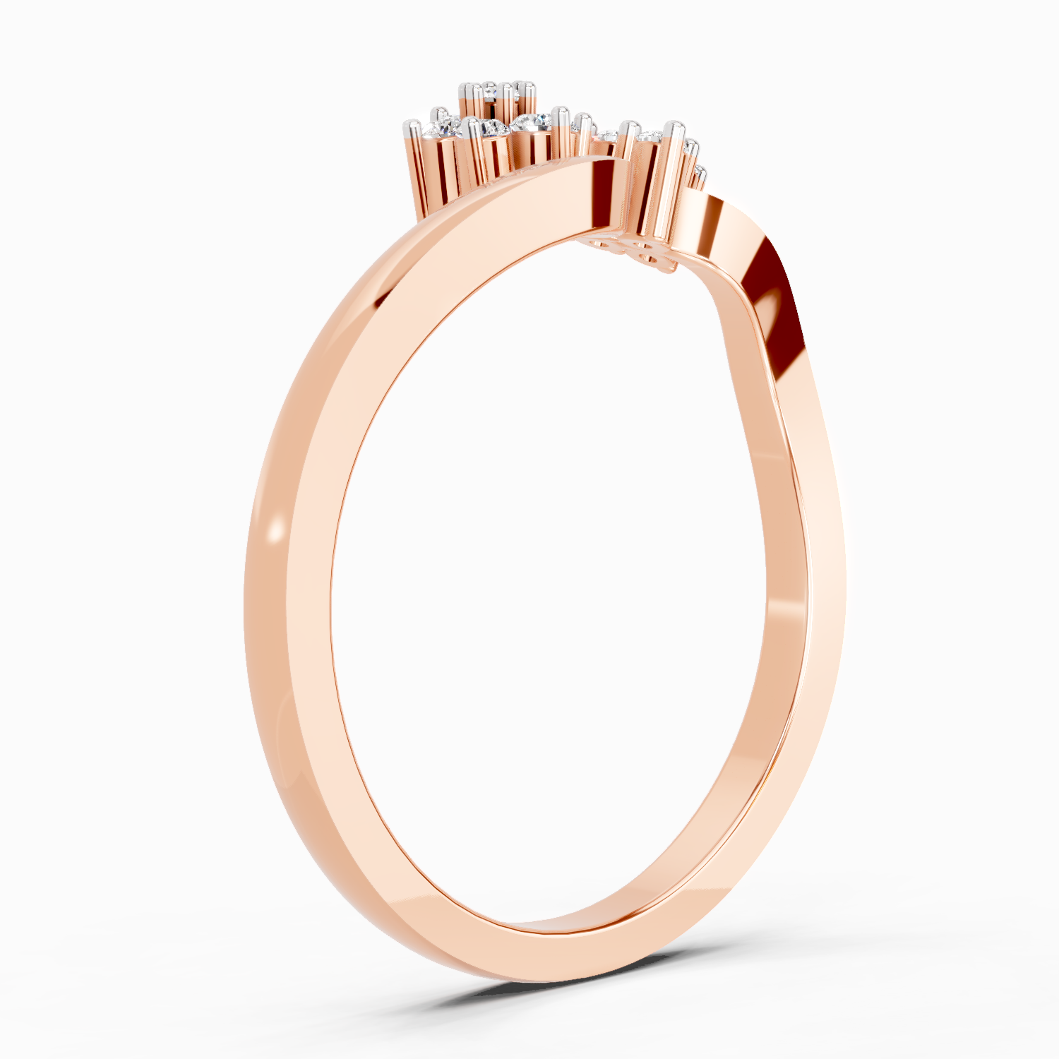 0.086 Ct Cluster Ring